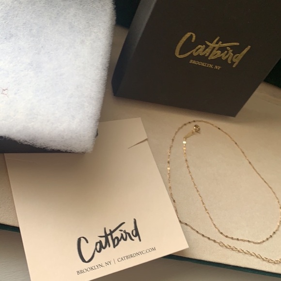 SOLD ! Catbird Tinsel Chain Necklace Choker 16.75” - Picture 8 of 11